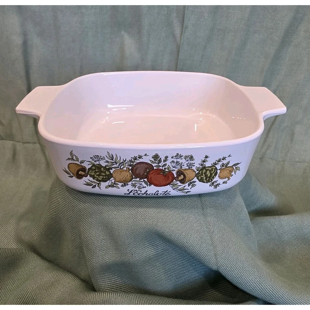 Corning Ware Spice of Life, L'Echalote, Casserole, A-1-B, 1 Quart, No Lid USA